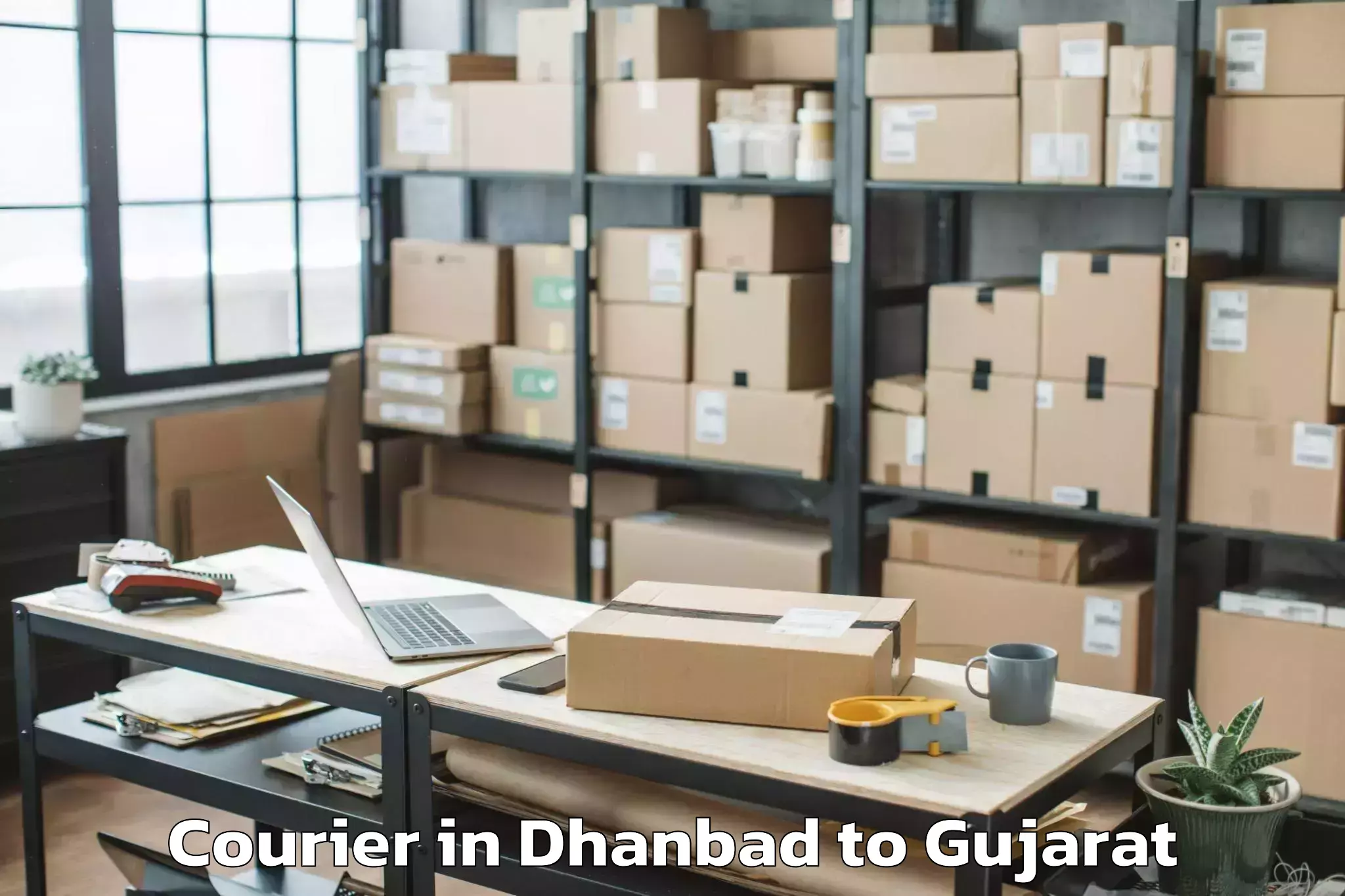 Comprehensive Dhanbad to Swarnim Gujarat Sports Univers Courier